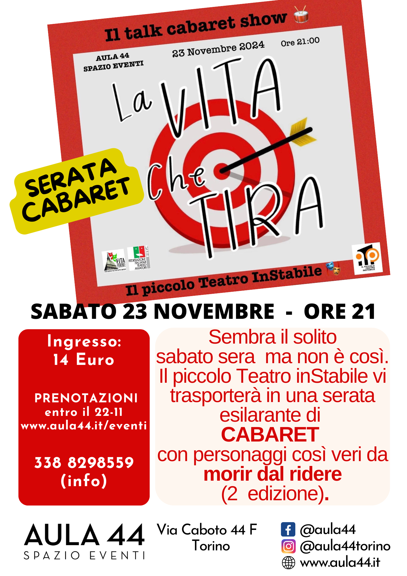 CABARET "LA Vita Che Tira!"