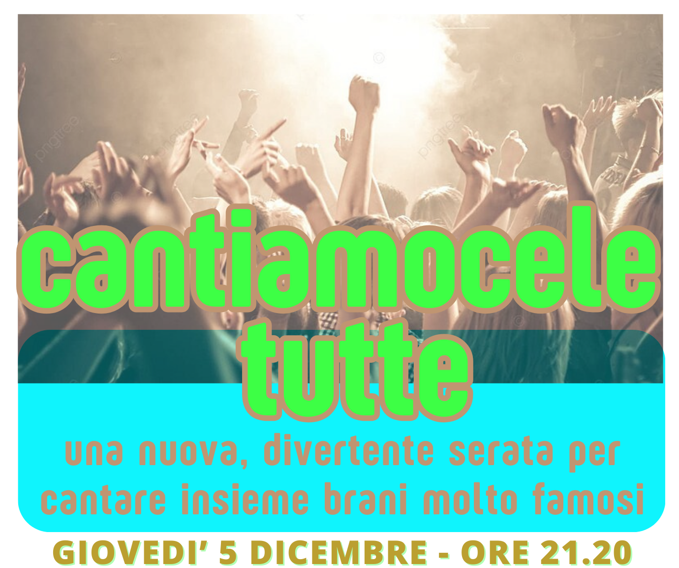 CANTIAMOCELE TUTTE serata divertimento per cantare insieme