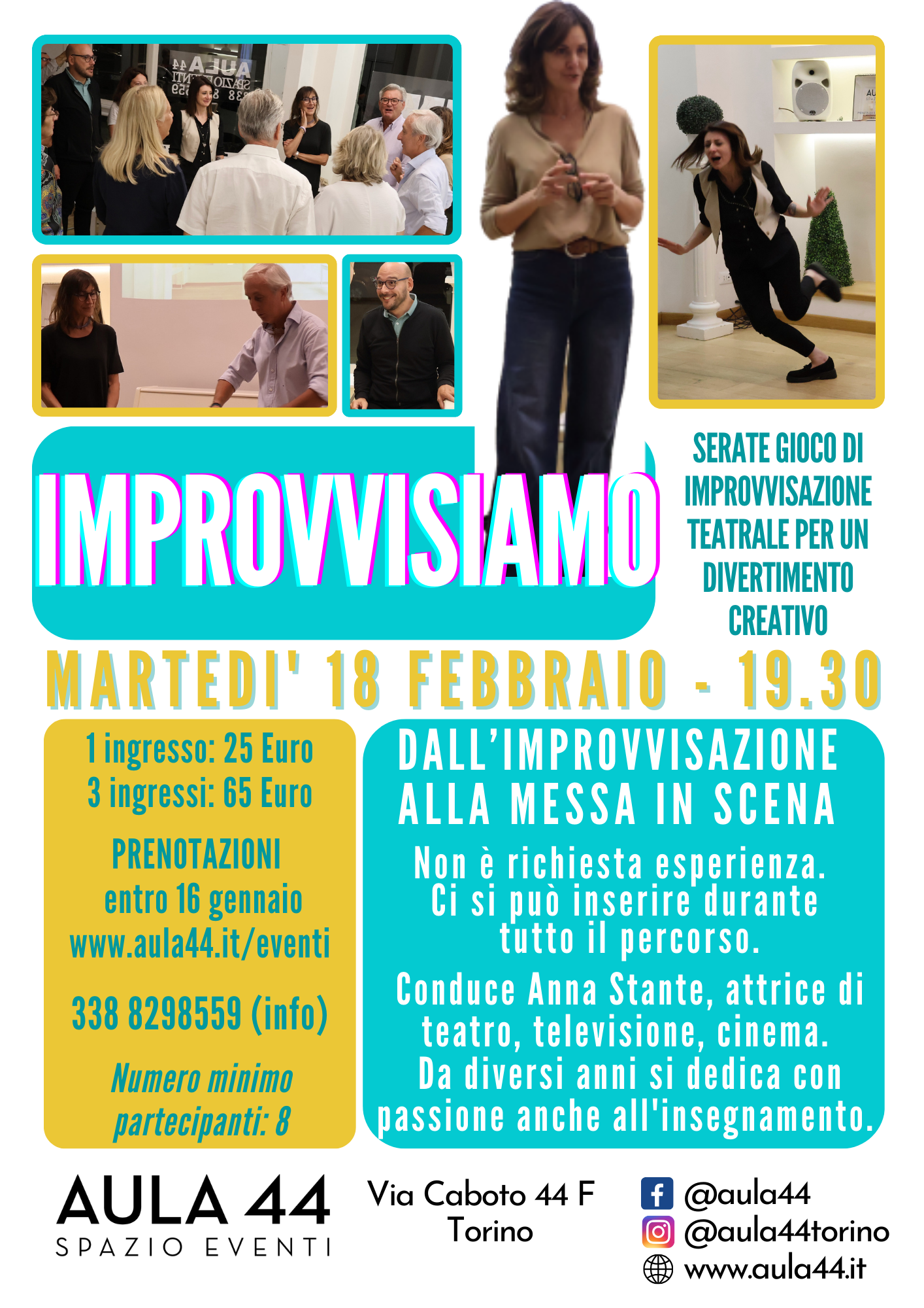 IMPROVVISIAMO - improvvisazione teatrale condotta da Anna Stante